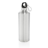 Бутылка для воды XL с карабином, 750 мл, алюминий, серебро