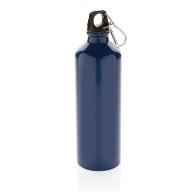 Бутылка для воды XL с карабином, 750 мл, алюминий, синий