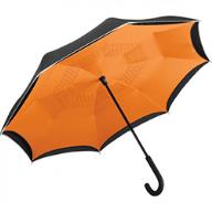 Зонт реверсивный FARE ø109, черный/оранжевый