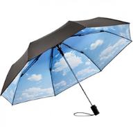 Зонт мини автомат "FARE® Naturew, ф100 см, черный/облако