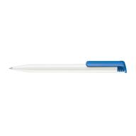 Ручка шариковая Super Hit Polished Basic пластик, корпус белый, клип синий 2935