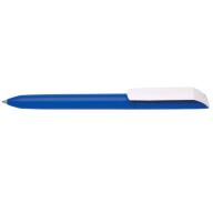Ручка шариковая Flow Pure matt СВ пластик, клип белый, корпус темно-синий